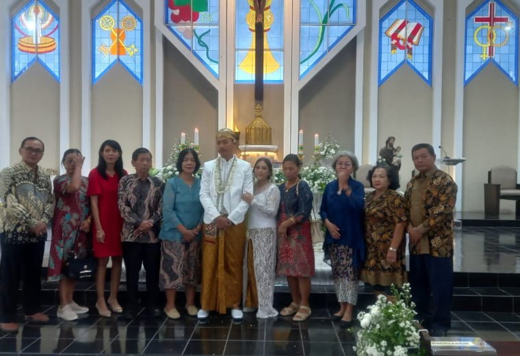 001 St. Bernadette Sukoharjo: Misa Pernikahan Bagas dan Tere