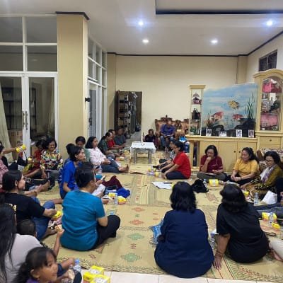 044 St. Petrus Damianus Taman Selatan: Doa Lingkungan dan Pertemuan pertama BKSN 2025 