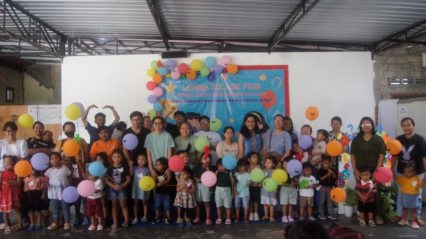 Warna-Warni Sukacita Anak PIUD dalam Lomba Kolase