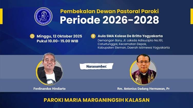 PEMBEKALAN CALON DEWAN PASTORAL PAROKI PERIODE 2026–2028