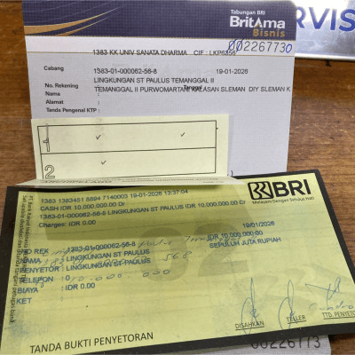 412 St. Paulus Temanggal II: Pembuatan Rekening Lingkungan St.Paulus
