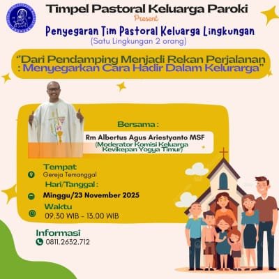412 St. Paulus Temanggal II: Penyegaran Tim Pastoral Keluarga 