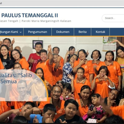 412 St. Paulus Temanggal II: Website Lingkungan