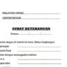 Blanko Surat Keterangan Lingkungan